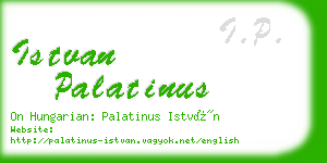 istvan palatinus business card